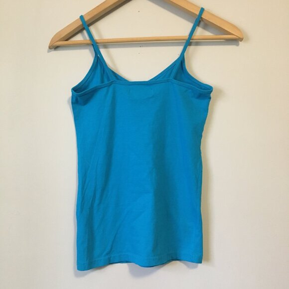 NWT Seductions Bright Aqua Blue Simple Cotton Camisole - Picture 2 of 13